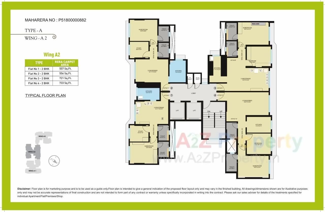 Layout of real estate project Sheth Midori located at Borivali, MumbaiSuburban, Maharashtra