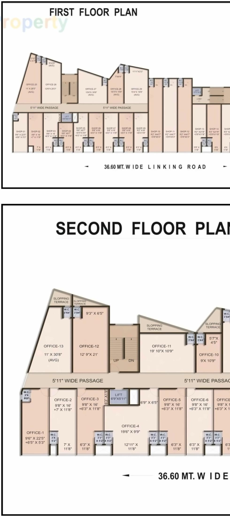 Layout of real estate project Shreedham Splendour located at Andheri, MumbaiSuburban, Maharashtra