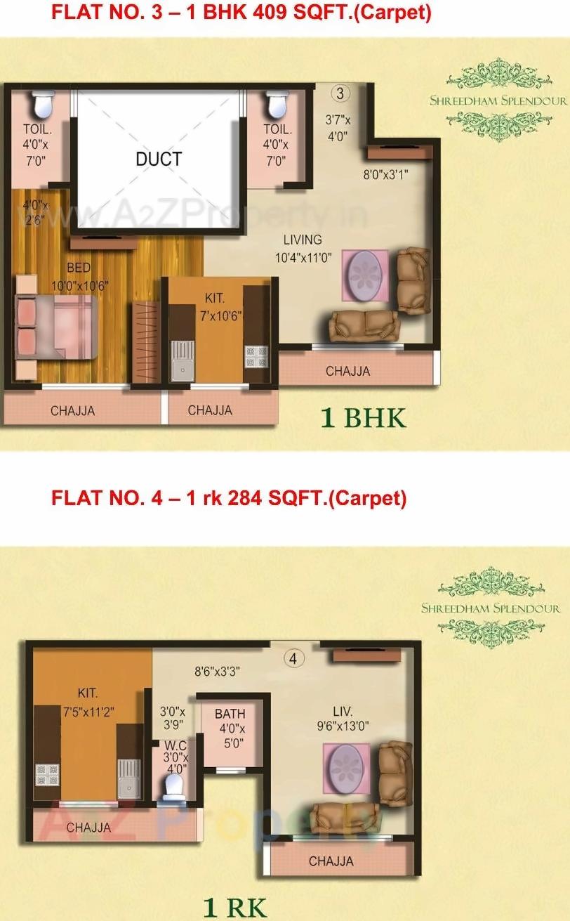 Layout of real estate project Shreedham Splendour located at Andheri, MumbaiSuburban, Maharashtra