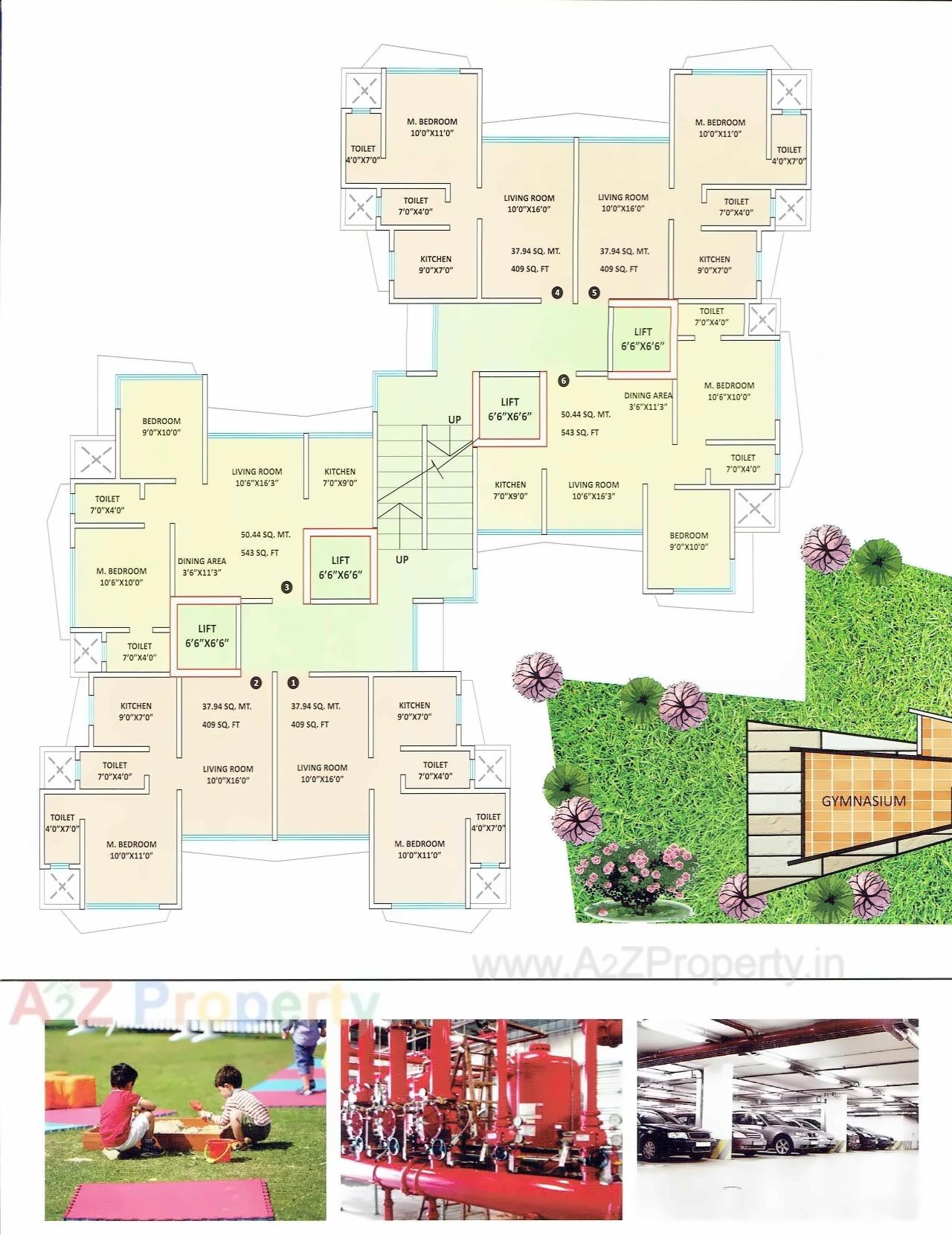 Layout of real estate project Shreeji Plaza located at Borivali, MumbaiSuburban, Maharashtra