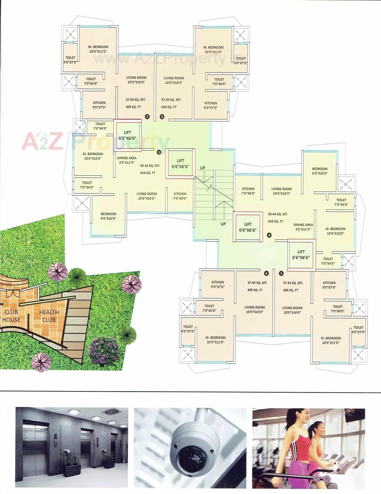 Layout of real estate project Shreeji Plaza located at Borivali, MumbaiSuburban, Maharashtra