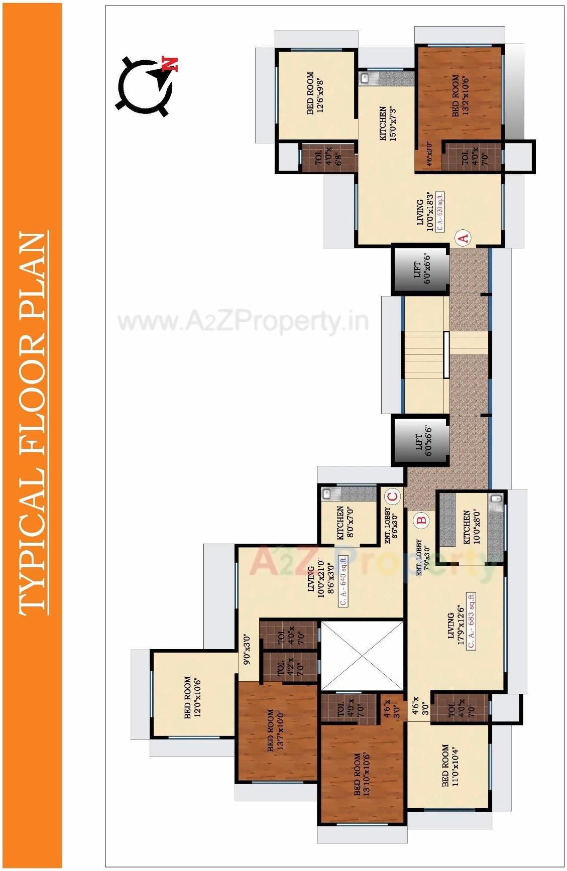 Layout of real estate project Shubh Mangal located at Andheri, MumbaiSuburban, Maharashtra