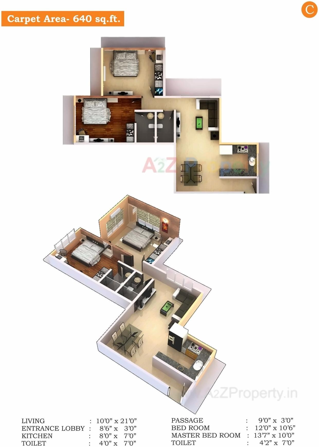 Layout of real estate project Shubh Mangal located at Andheri, MumbaiSuburban, Maharashtra