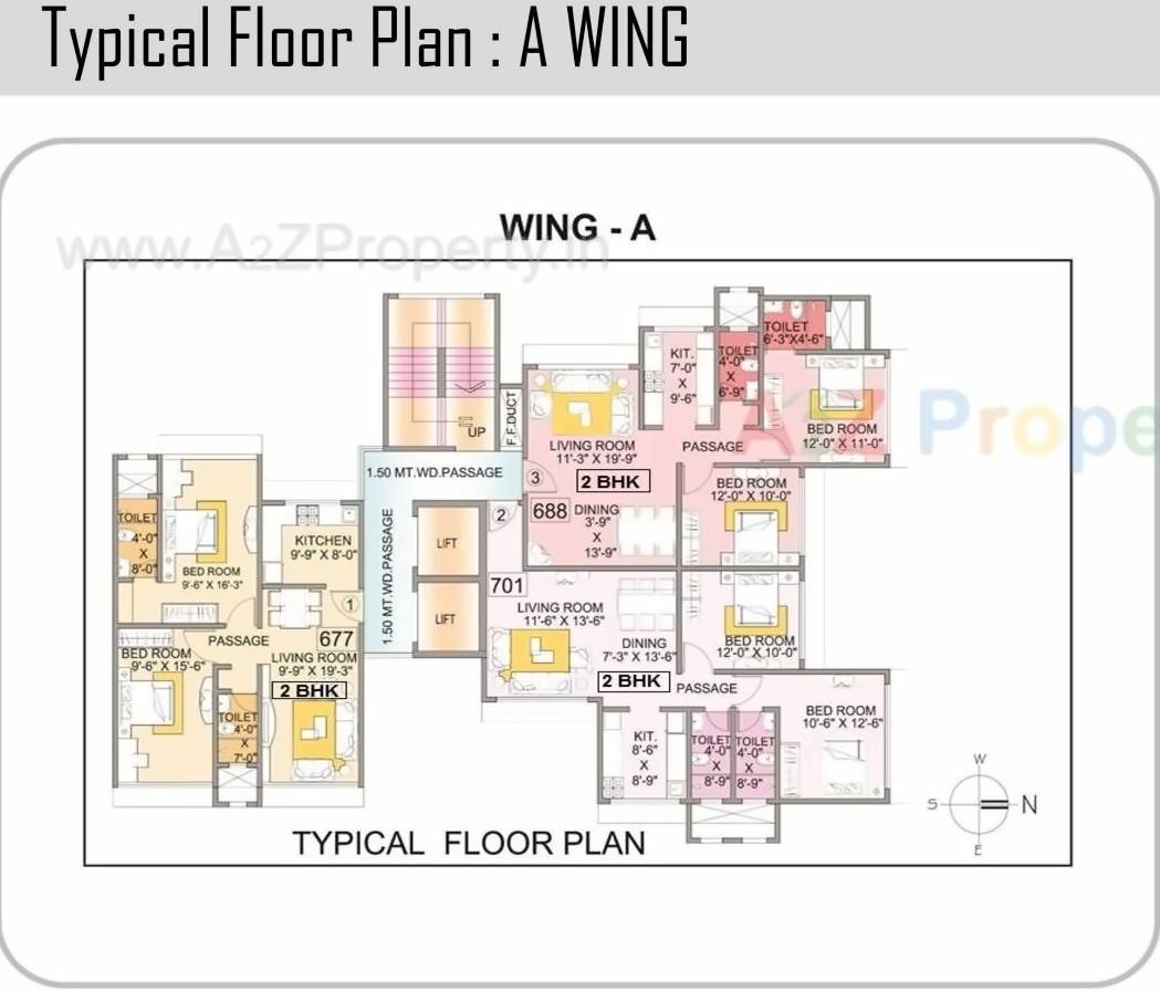 Layout of real estate project Siddharth Nagar Sukhvilla Chs Ltd located at Borivali, MumbaiSuburban, Maharashtra