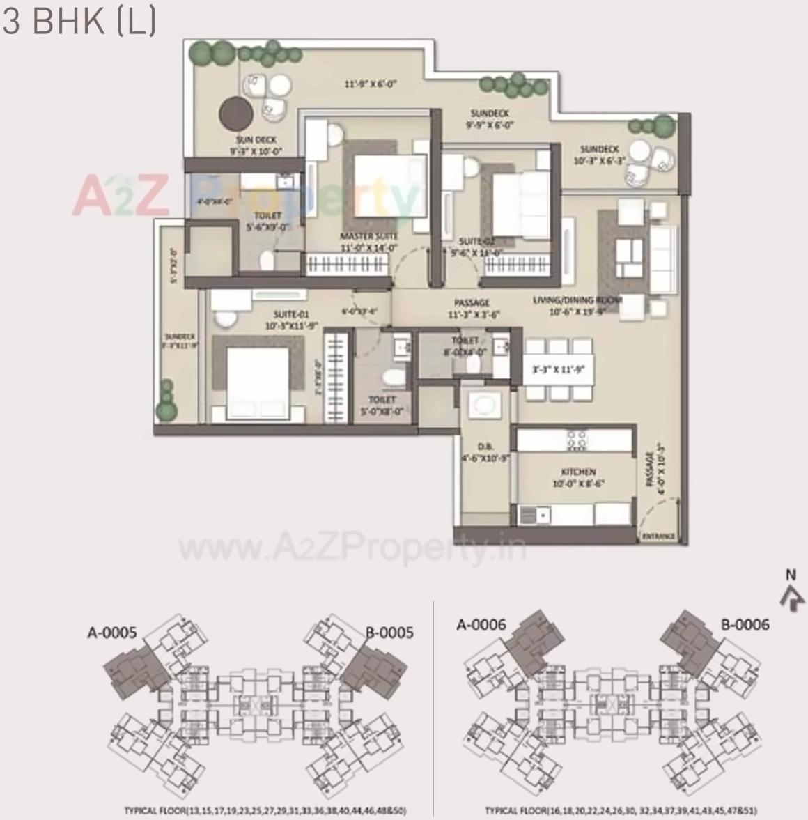 Layout of real estate project Siesta located at Andheri, MumbaiSuburban, Maharashtra