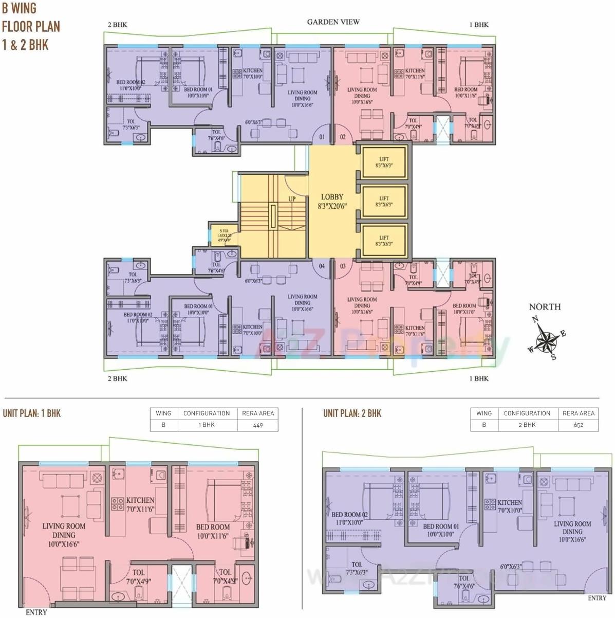 Layout of real estate project Sky Heights located at Borivali, MumbaiSuburban, Maharashtra