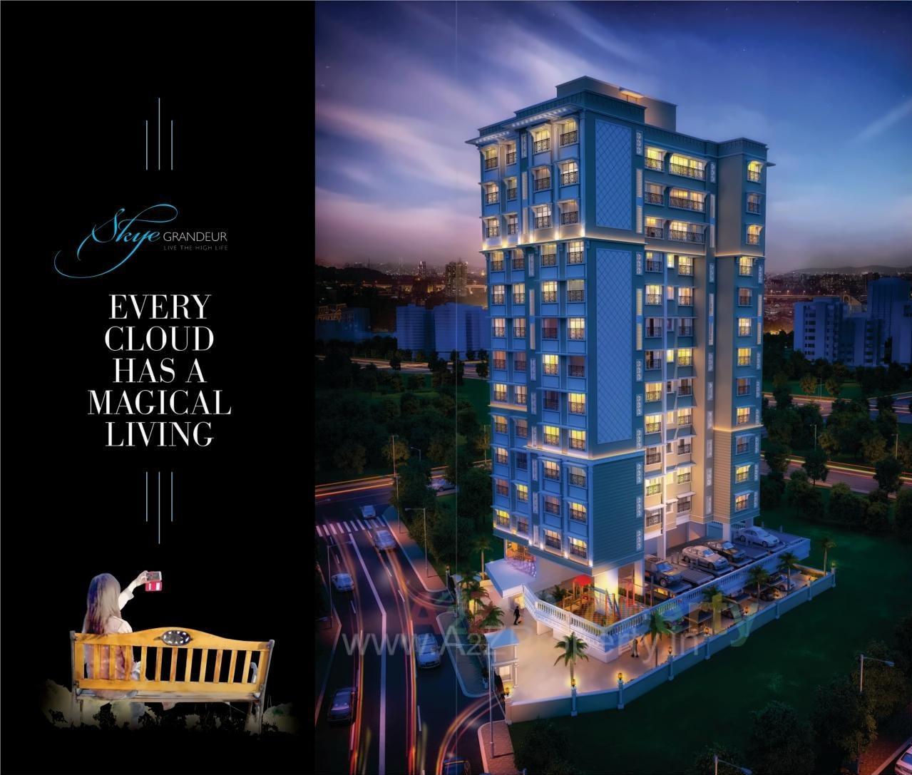 3D Elevation of real estate project Skye Grandeur located at Kurla, MumbaiSuburban, Maharashtra