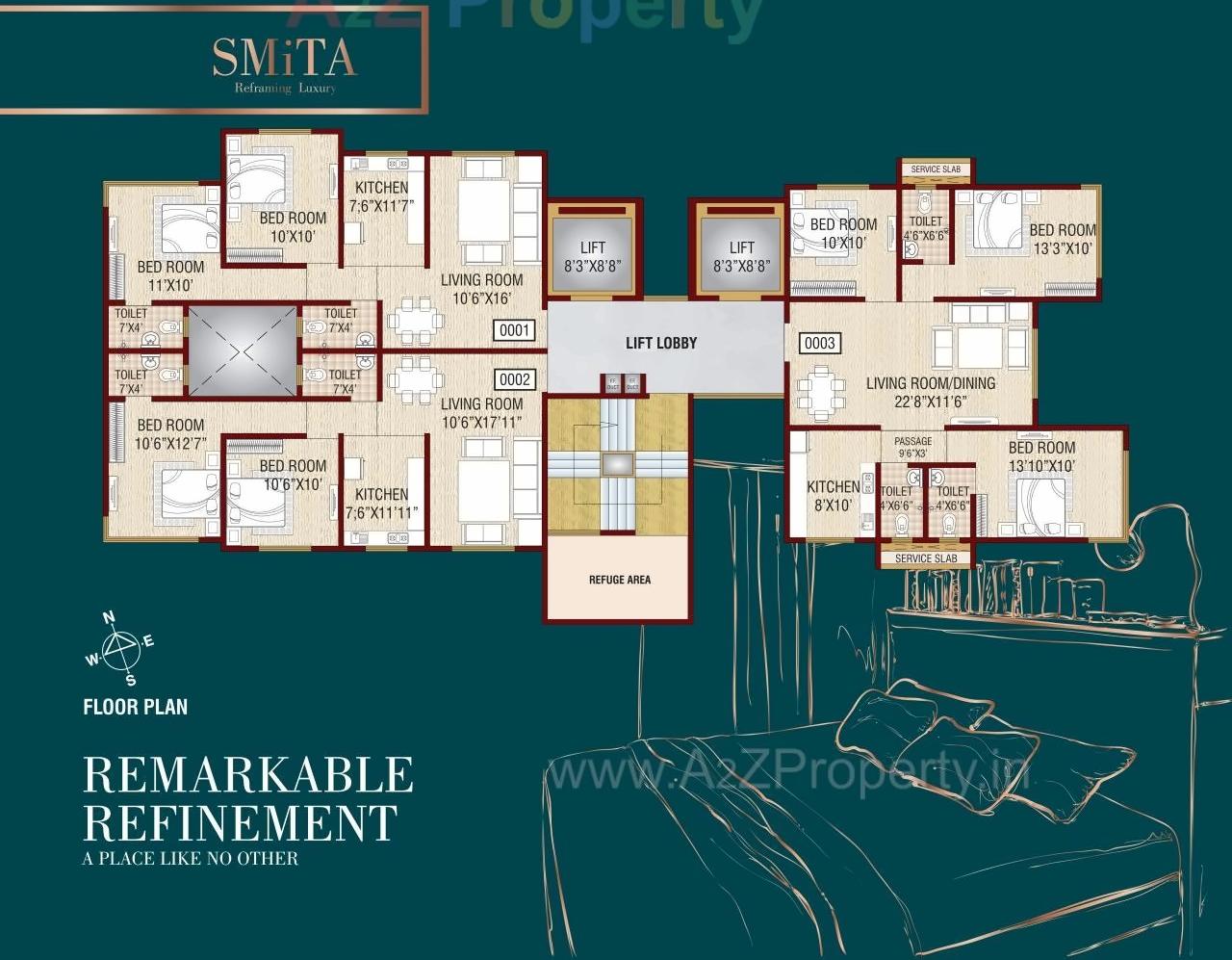 Layout of real estate project Smita Nagar Chs Ltd located at Kurla, MumbaiSuburban, Maharashtra