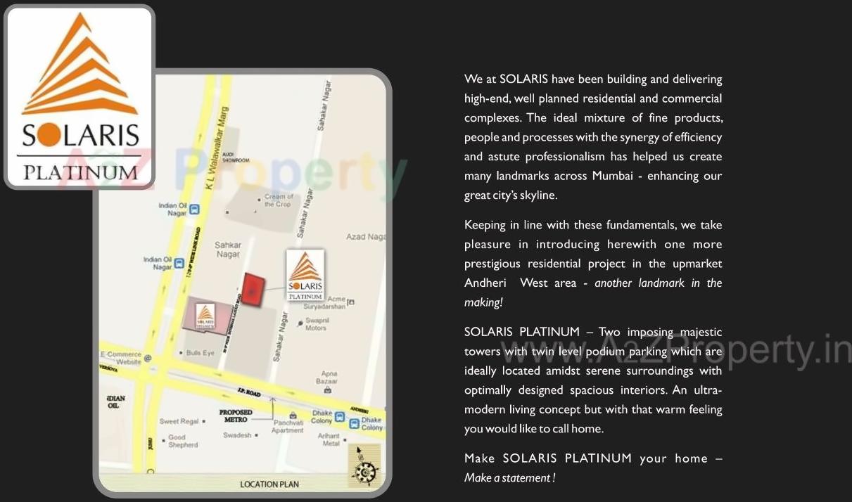  of real estate project Solaris Platinum located at Andheri, MumbaiSuburban, Maharashtra