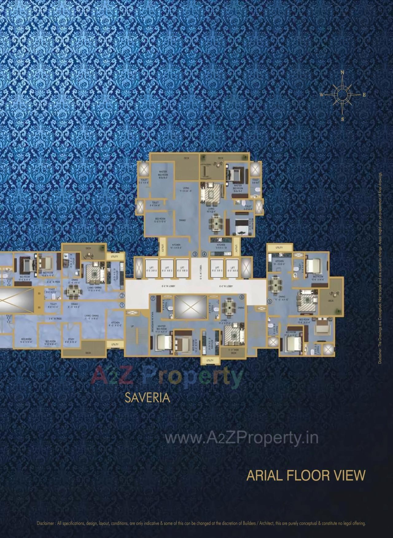 Layout of real estate project Solstice located at Kurla, MumbaiSuburban, Maharashtra