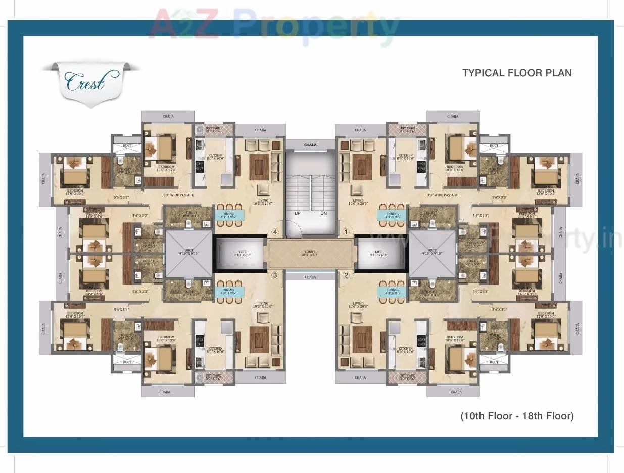Layout of real estate project Star One Realcon Pvt Ltd located at Andheri, MumbaiSuburban, Maharashtra