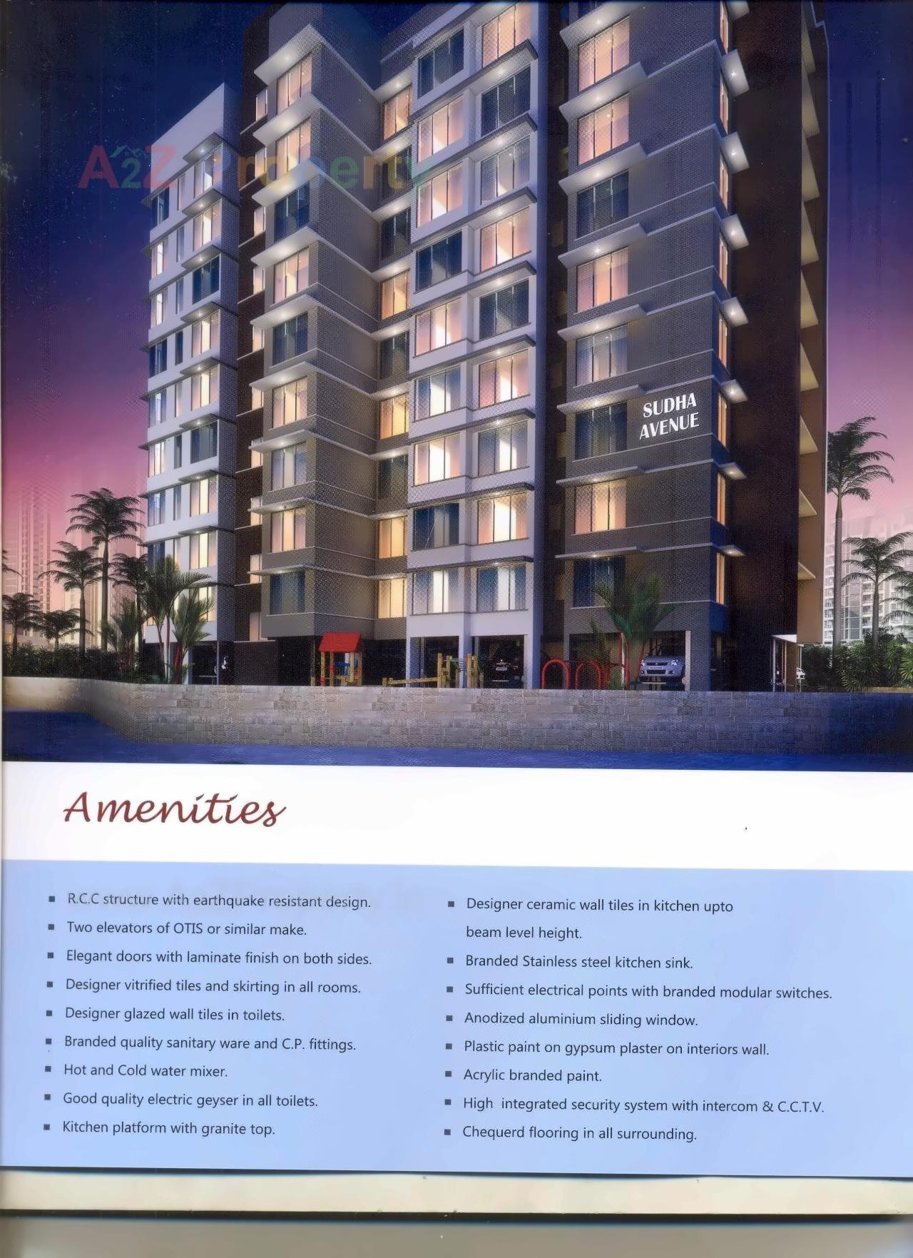 3D Elevation of real estate project Sudha Avenue located at Borivali, MumbaiSuburban, Maharashtra