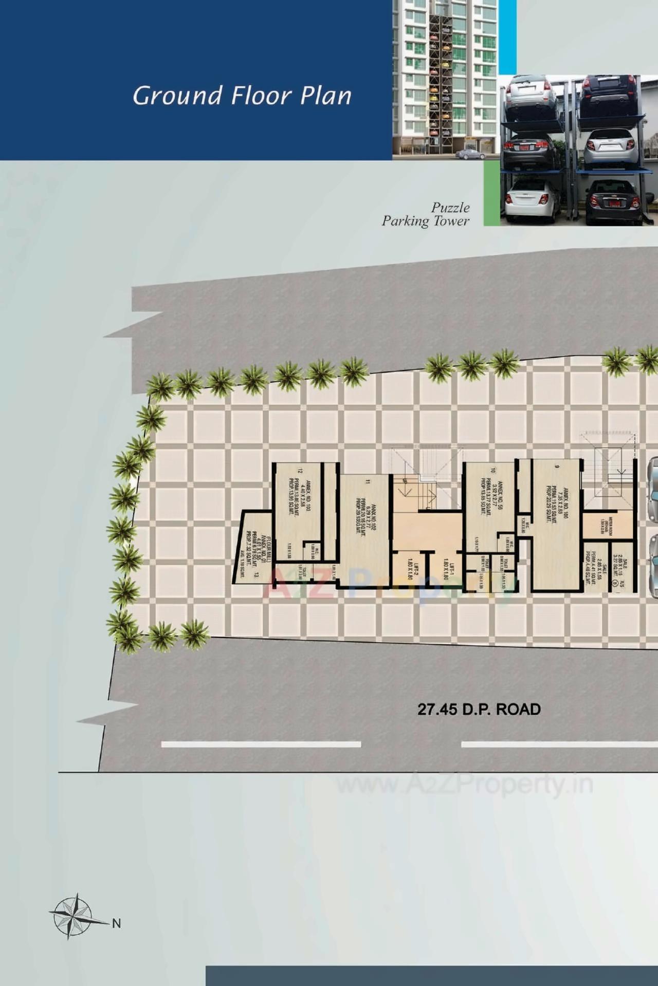 Layout of real estate project Sudhanshu Imperia located at Kurla, MumbaiSuburban, Maharashtra