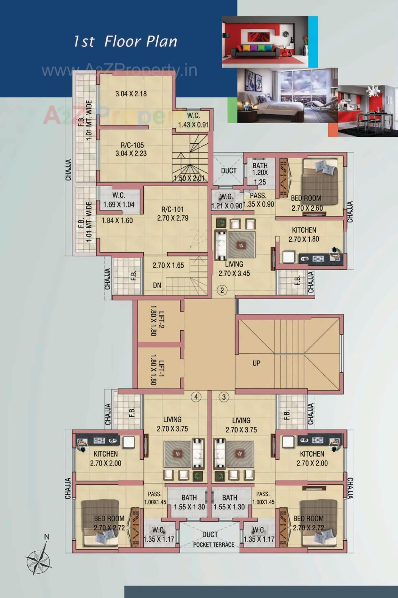 Layout of real estate project Sudhanshu Imperia located at Kurla, MumbaiSuburban, Maharashtra