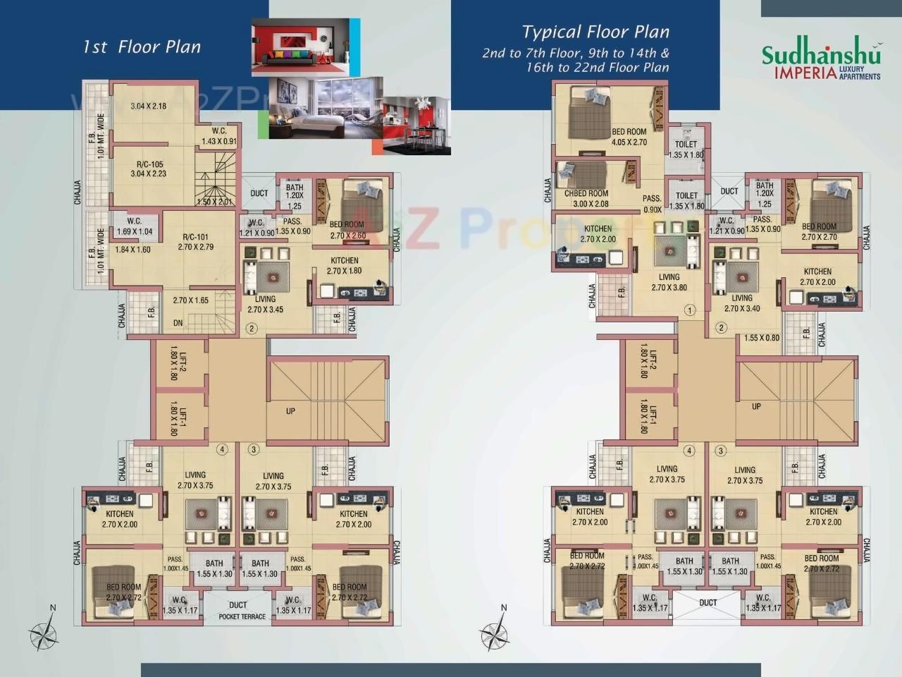 Layout of real estate project Sudhanshu Imperia located at Kurla, MumbaiSuburban, Maharashtra