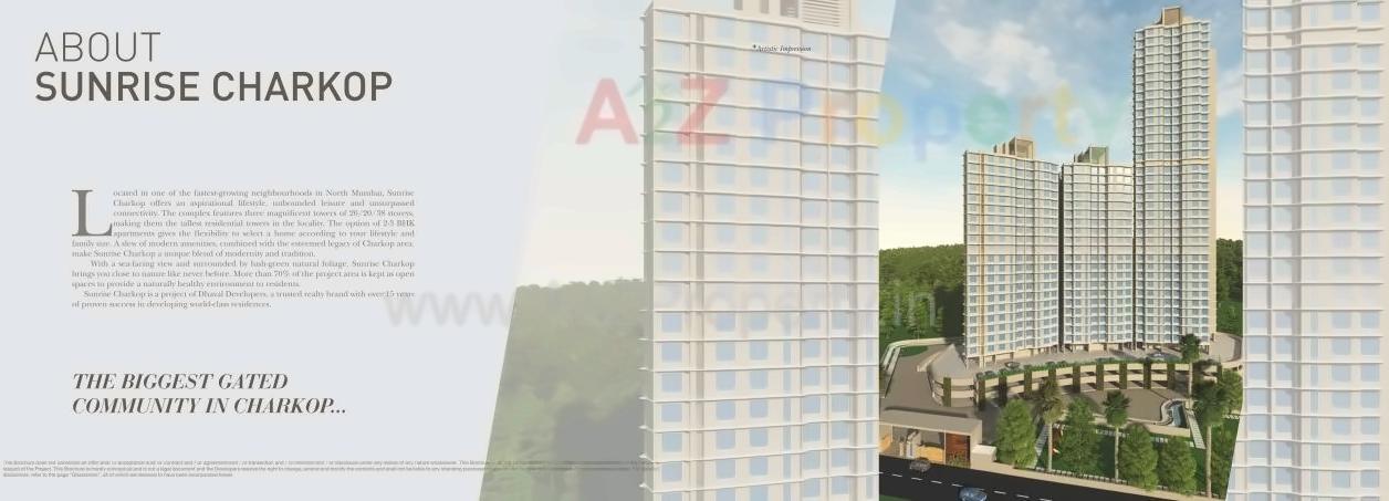 3D Elevation of real estate project Sunrise Charkop located at Borivali, MumbaiSuburban, Maharashtra