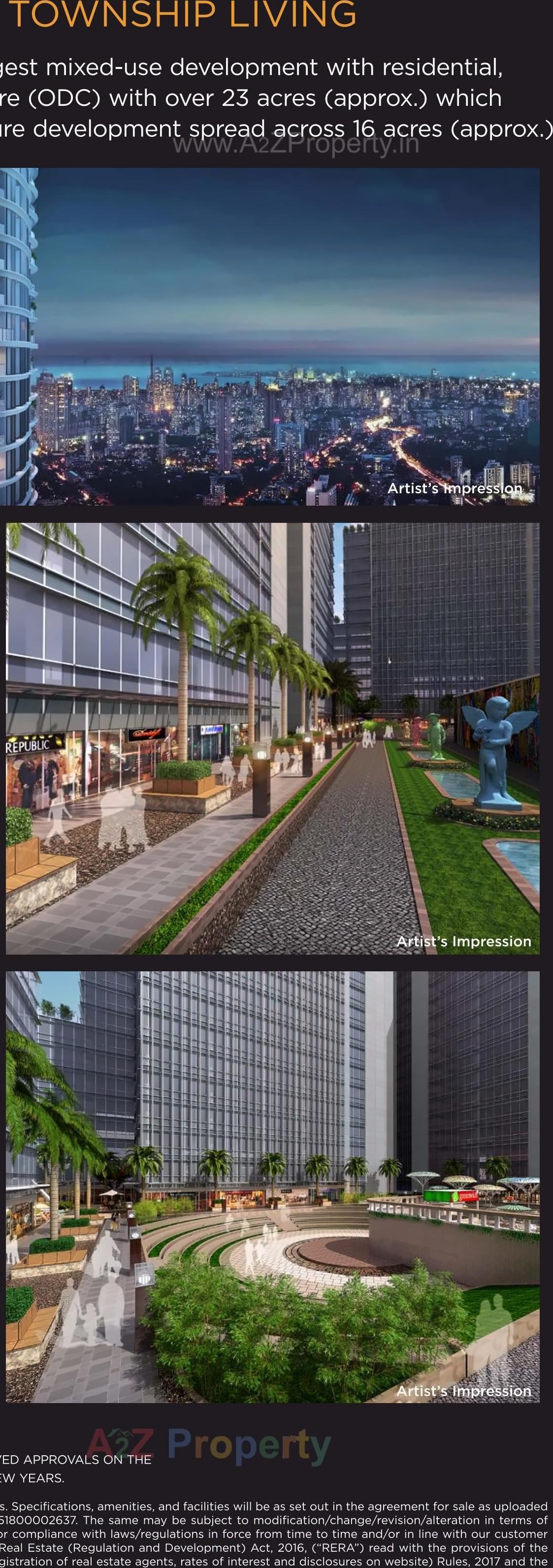 3D Elevation of real estate project Sunteck City Avenue located at Borivali, MumbaiSuburban, Maharashtra