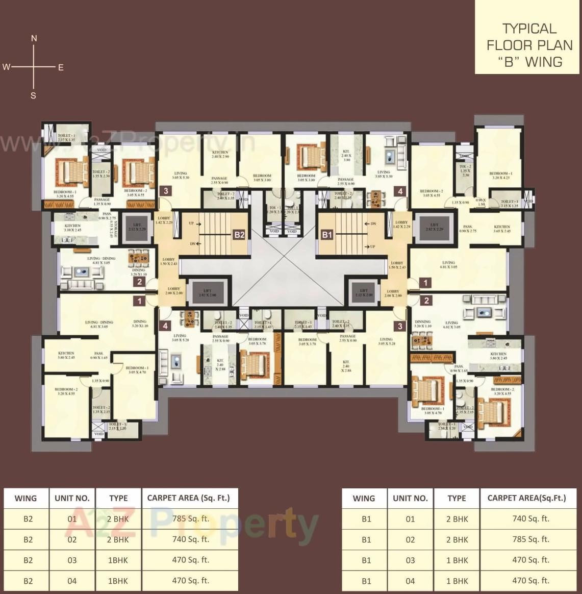 Layout of real estate project Swaroop Residency located at Kurla, MumbaiSuburban, Maharashtra