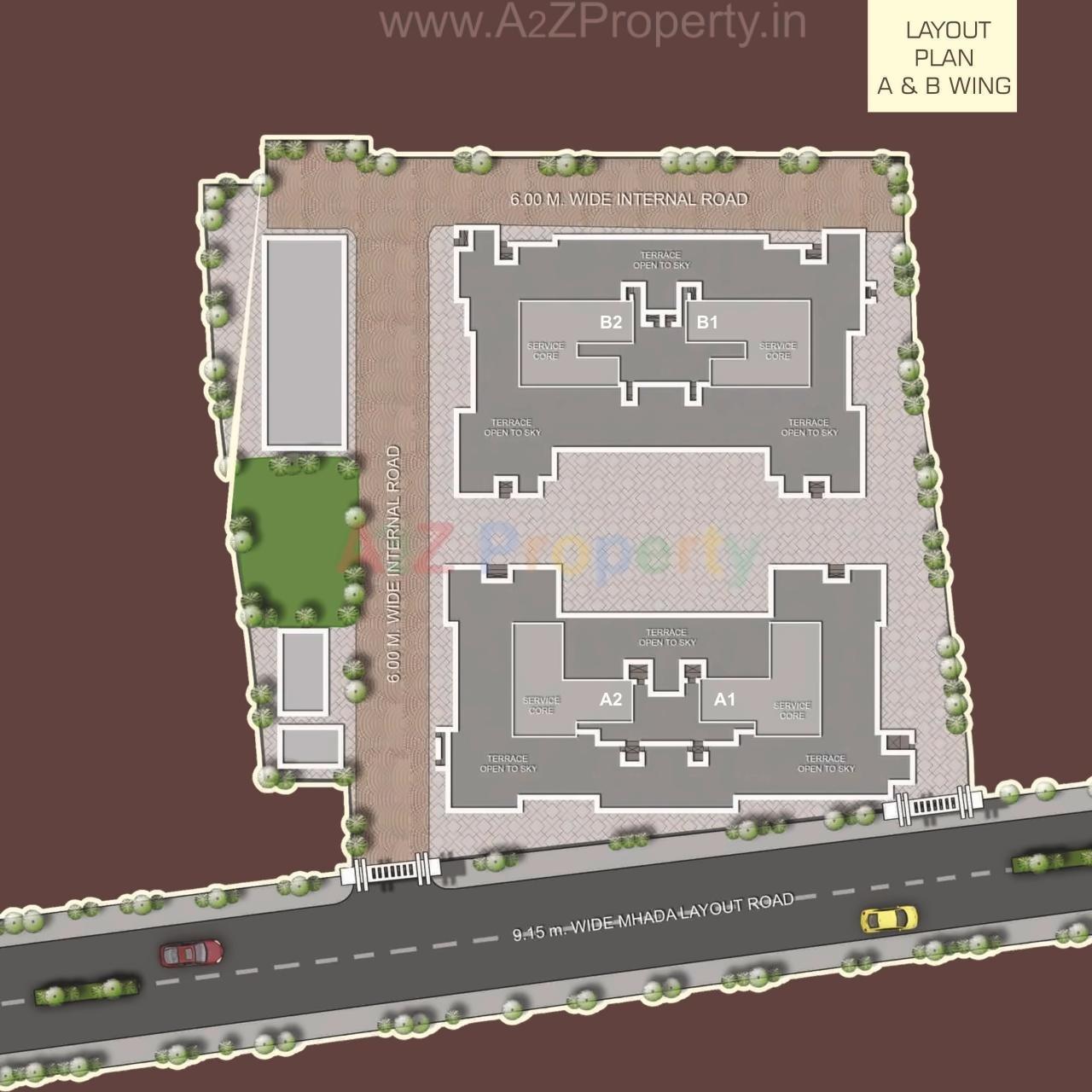 Layout of real estate project Swaroop Residency located at Kurla, MumbaiSuburban, Maharashtra