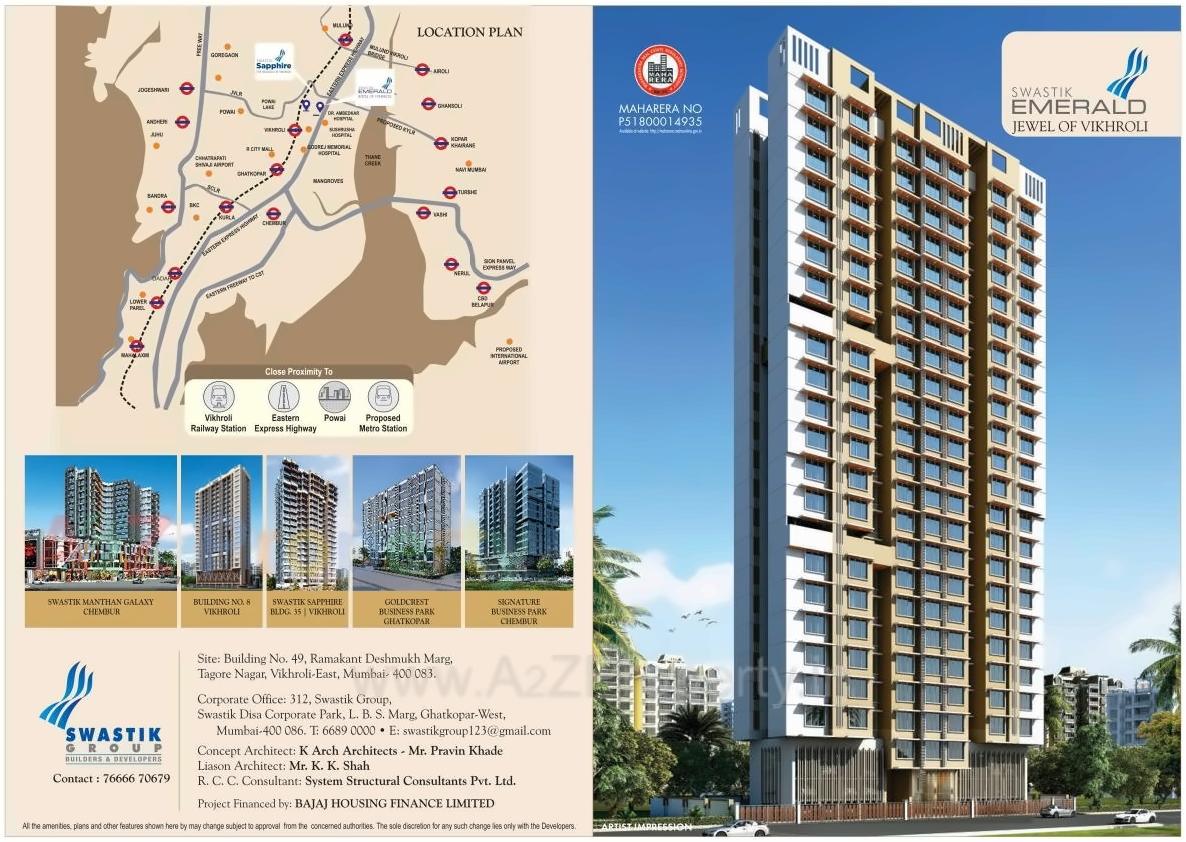  of real estate project Swastik Emerald located at Kurla, MumbaiSuburban, Maharashtra