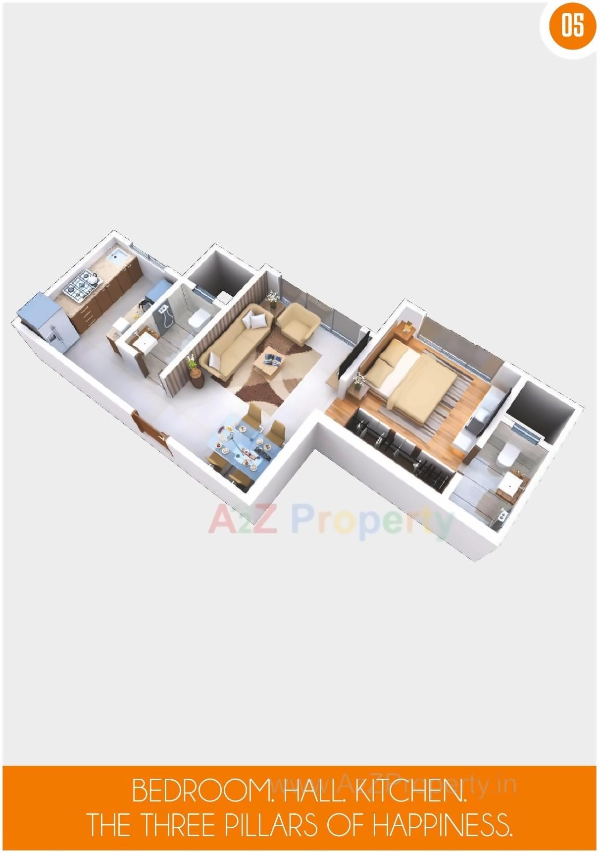 Layout of real estate project Thakur Aspire located at Borivali, MumbaiSuburban, Maharashtra