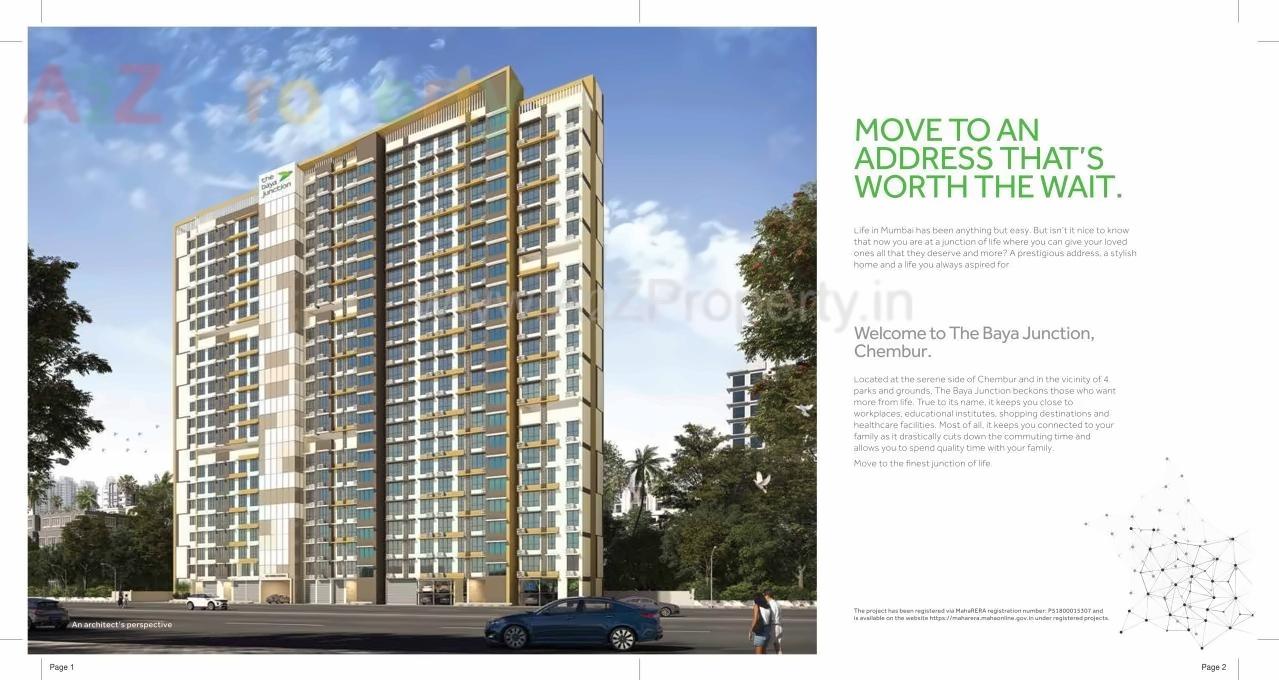 3D Elevation of real estate project The Baya Junction located at Greater-mumbai-m-corp-part-802794, MumbaiSuburban, Maharashtra
