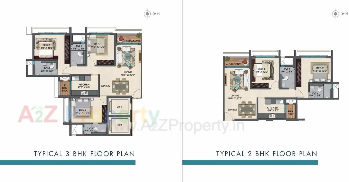 Layout of real estate project The Gateway located at Andheri, MumbaiSuburban, Maharashtra