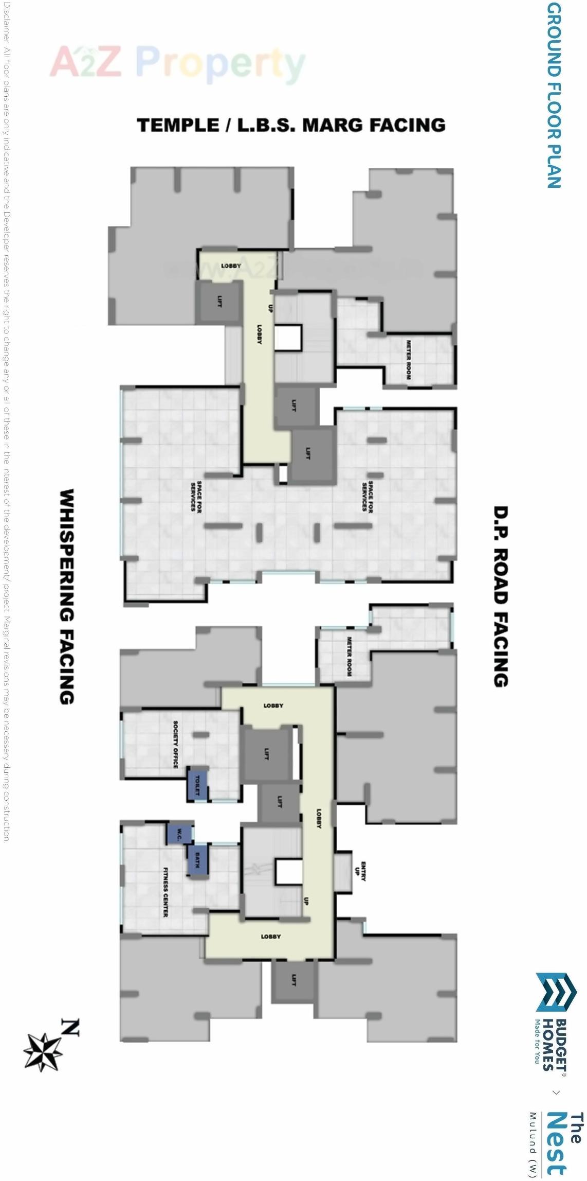 Layout of real estate project The Nest located at Kurla, MumbaiSuburban, Maharashtra