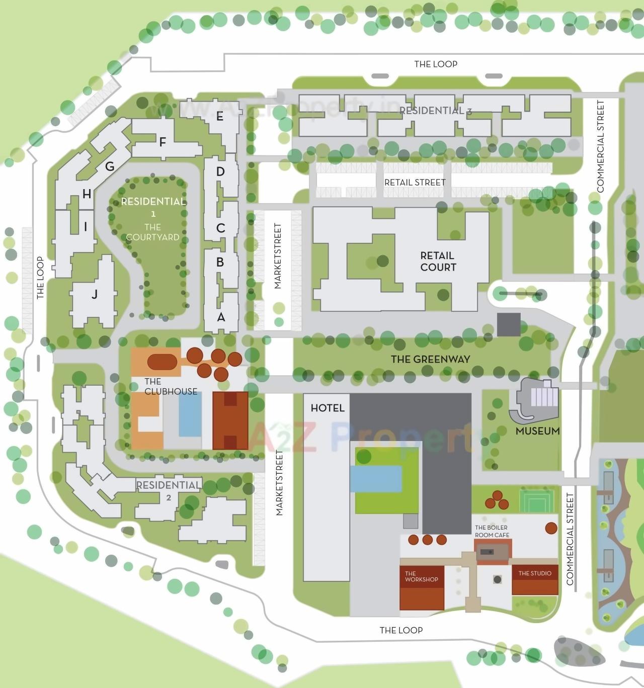 Layout of real estate project The Trees, Residential located at Kurla, MumbaiSuburban, Maharashtra