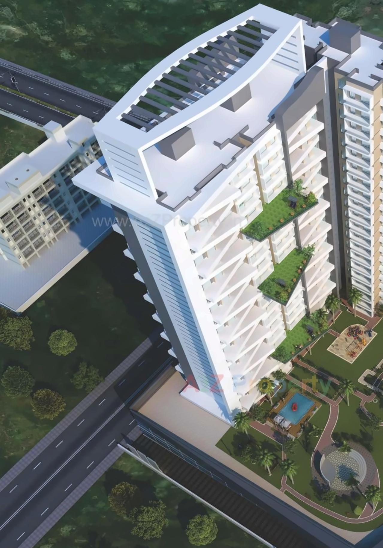 3D Elevation of real estate project Tower located at Borivali, MumbaiSuburban, Maharashtra