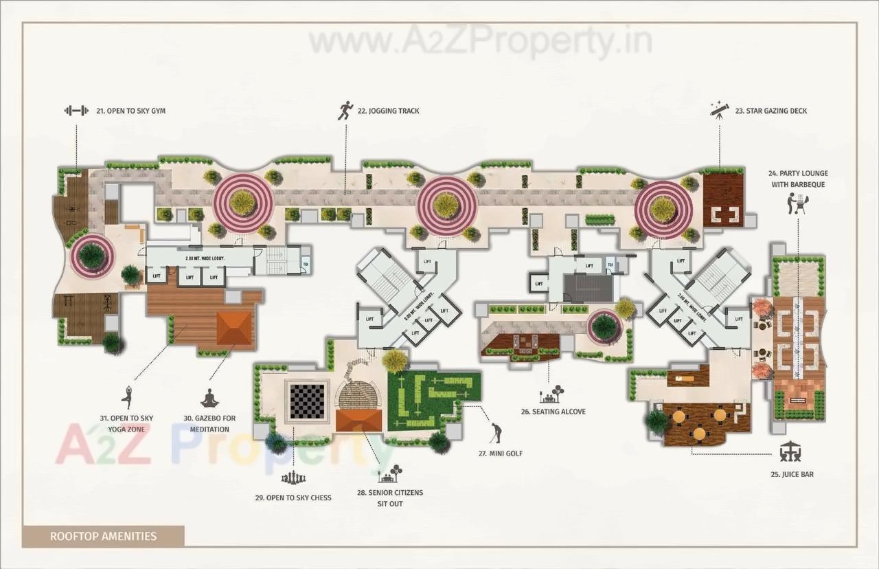 Layout of real estate project Tridhaatu Aum located at Kurla, MumbaiSuburban, Maharashtra