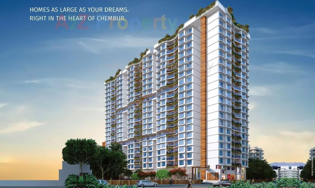 3D Elevation of real estate project Tridhaatu Aum located at Kurla, MumbaiSuburban, Maharashtra