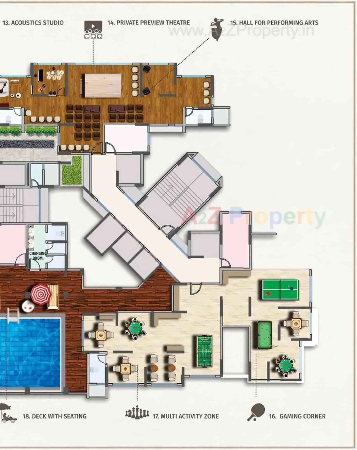 Layout of real estate project Tridhaatu Aum located at Kurla, MumbaiSuburban, Maharashtra