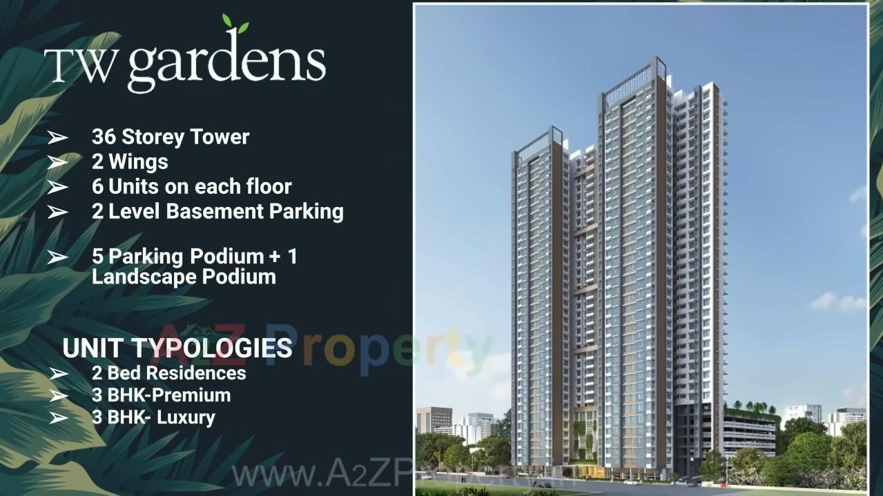3D Elevation of real estate project Tw Gardens located at Borivali, MumbaiSuburban, Maharashtra
