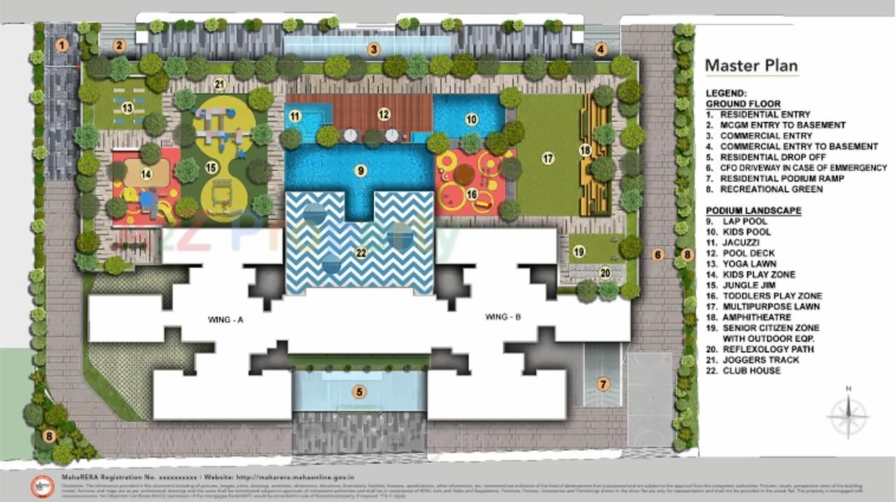 Layout of real estate project Tw Gardens located at Borivali, MumbaiSuburban, Maharashtra