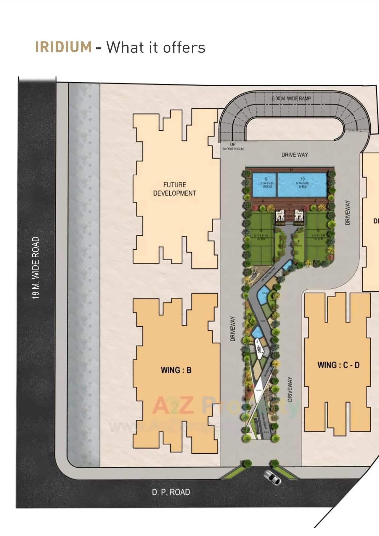 Layout of real estate project Uk Iridium located at Borivali, MumbaiSuburban, Maharashtra
