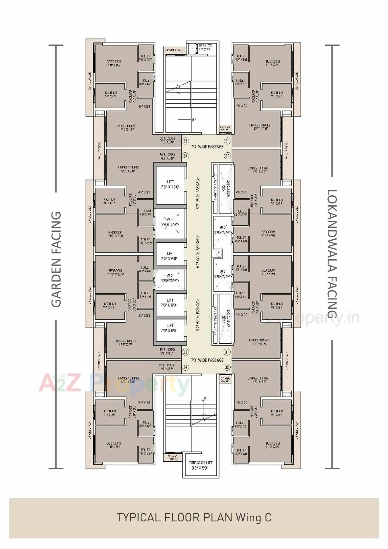 Layout of real estate project Uk Iridium located at Borivali, MumbaiSuburban, Maharashtra
