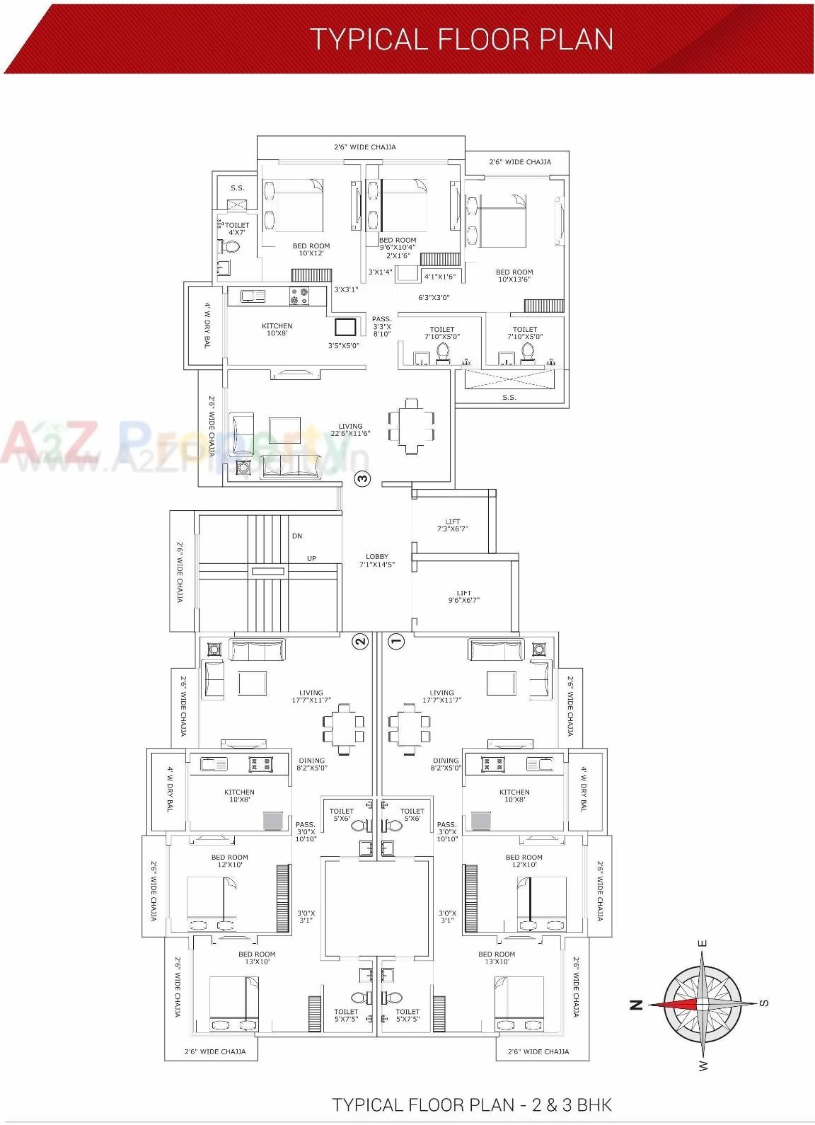Layout of real estate project Uk Sangfroid located at Andheri, MumbaiSuburban, Maharashtra