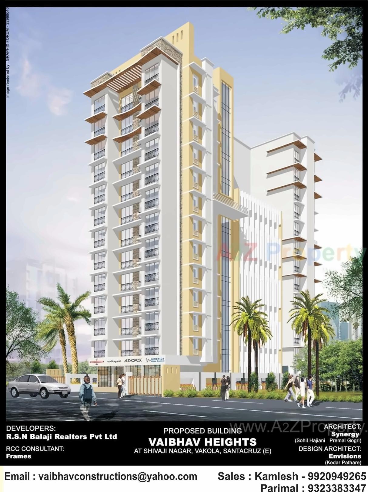3D Elevation of real estate project Vaibhav Heights located at Andheri, MumbaiSuburban, Maharashtra