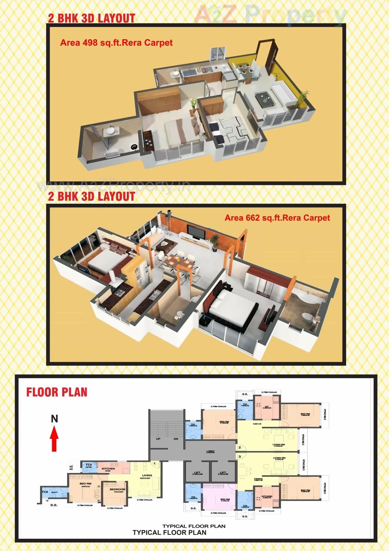 Layout of real estate project Vaibhav Heights located at Andheri, MumbaiSuburban, Maharashtra