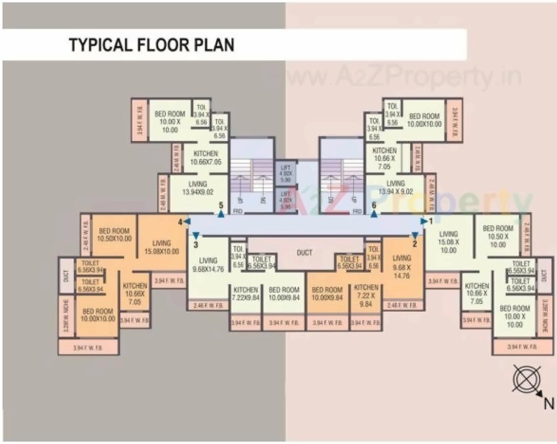 Layout of real estate project Valeria located at Kurla, MumbaiSuburban, Maharashtra