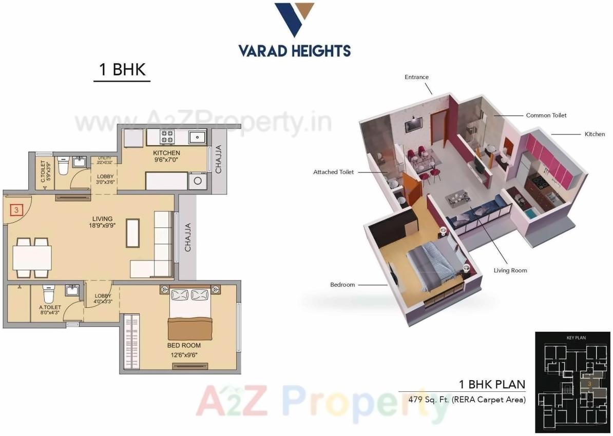 Layout of real estate project Varad Heights located at Kurla, MumbaiSuburban, Maharashtra