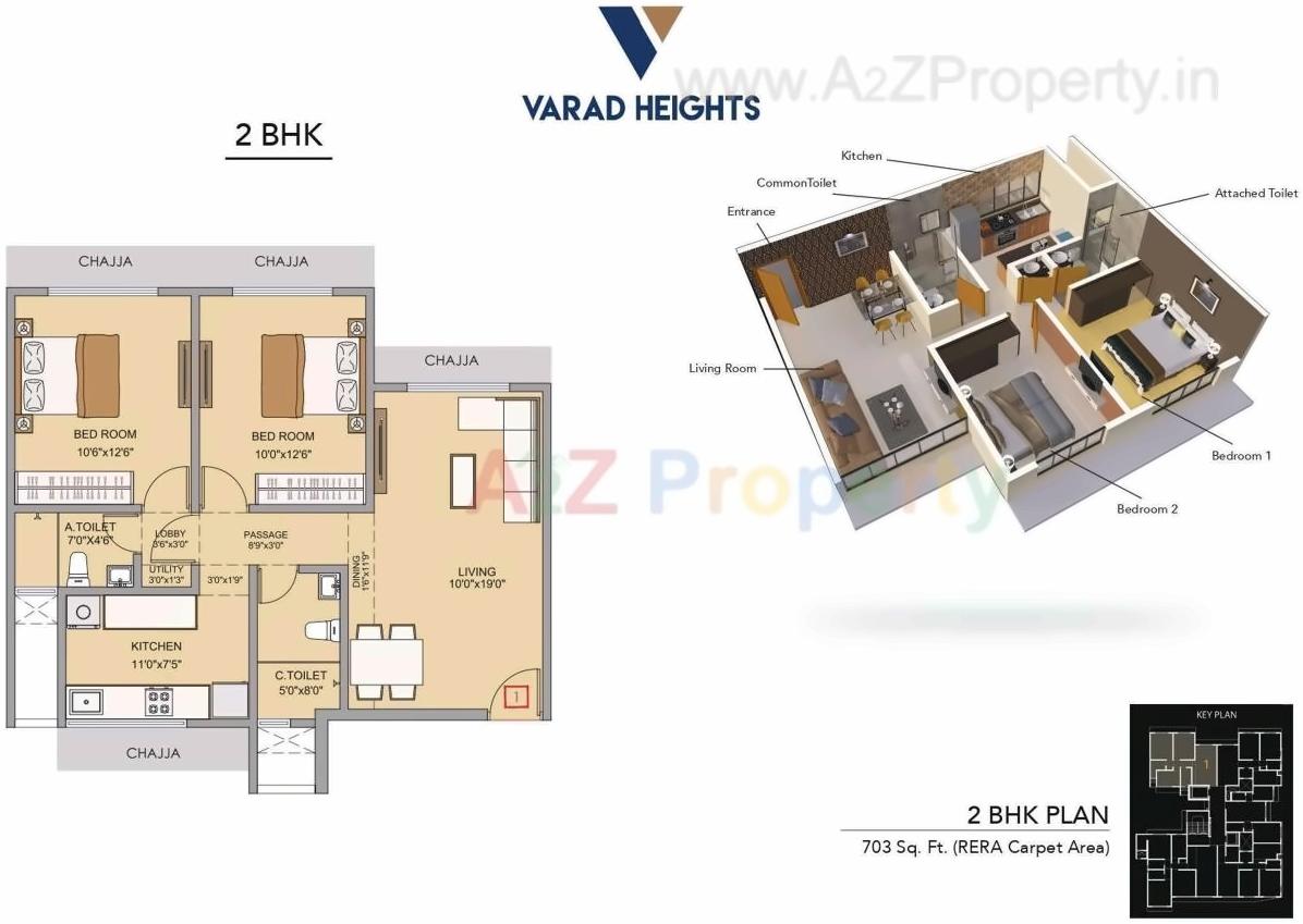 Layout of real estate project Varad Heights located at Kurla, MumbaiSuburban, Maharashtra