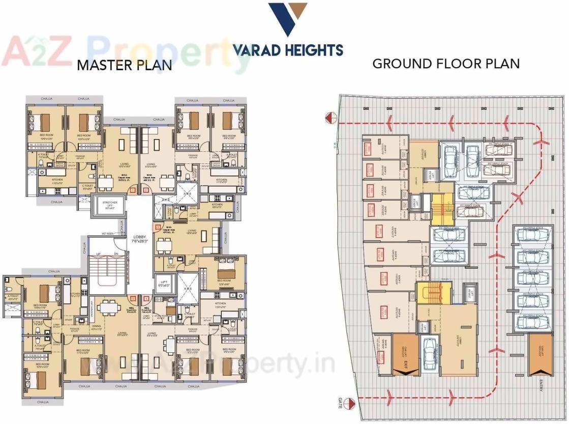 Layout of real estate project Varad Heights located at Kurla, MumbaiSuburban, Maharashtra