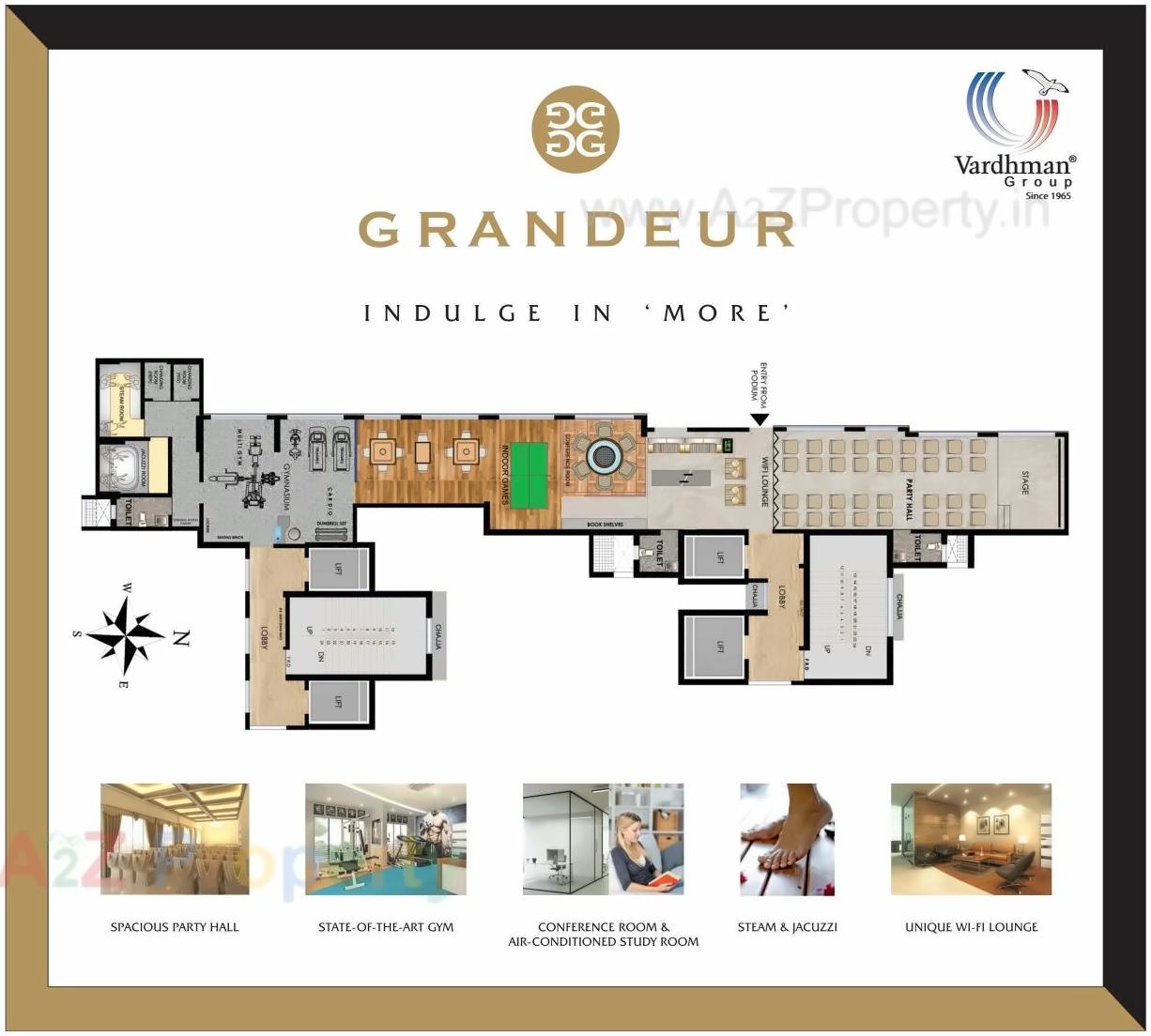 Layout of real estate project Vardhman Grandeur located at Andheri, MumbaiSuburban, Maharashtra