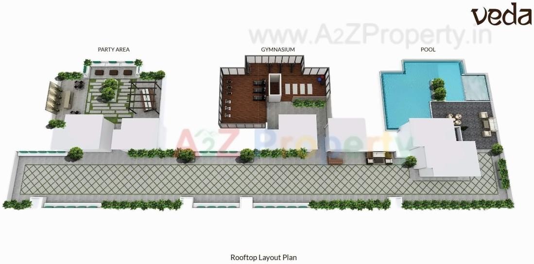 Layout of real estate project Veda located at Andheri, MumbaiSuburban, Maharashtra