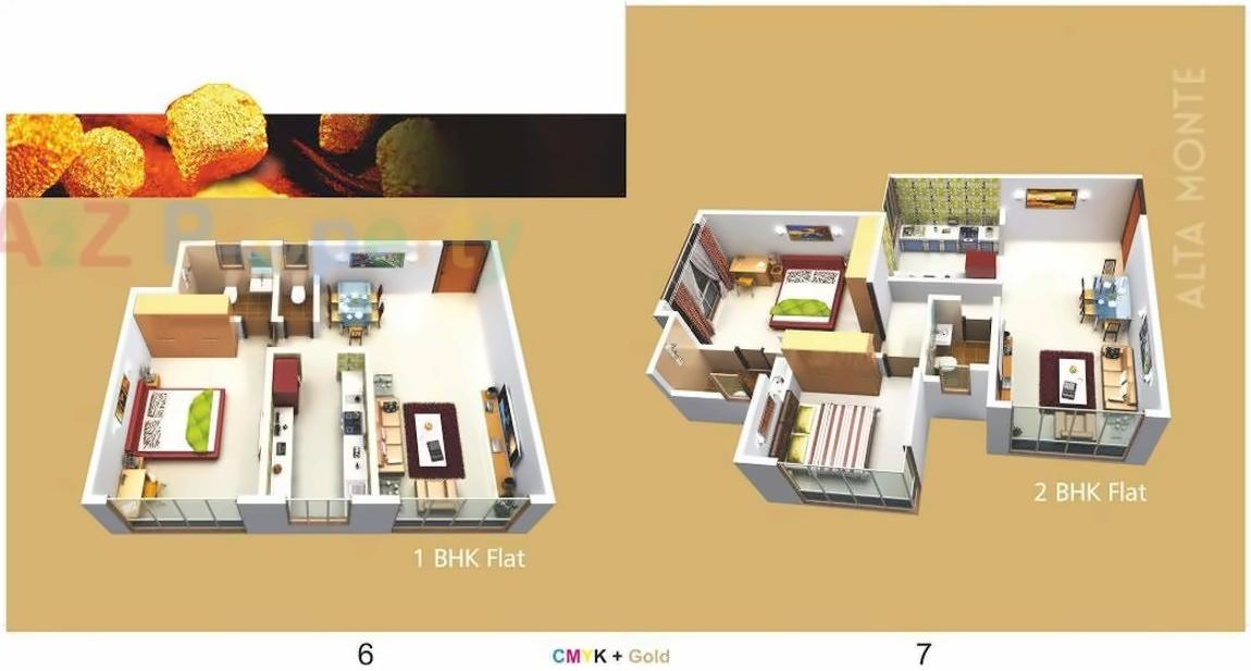 Layout of real estate project Ventures Alta Monte located at Andheri, MumbaiSuburban, Maharashtra