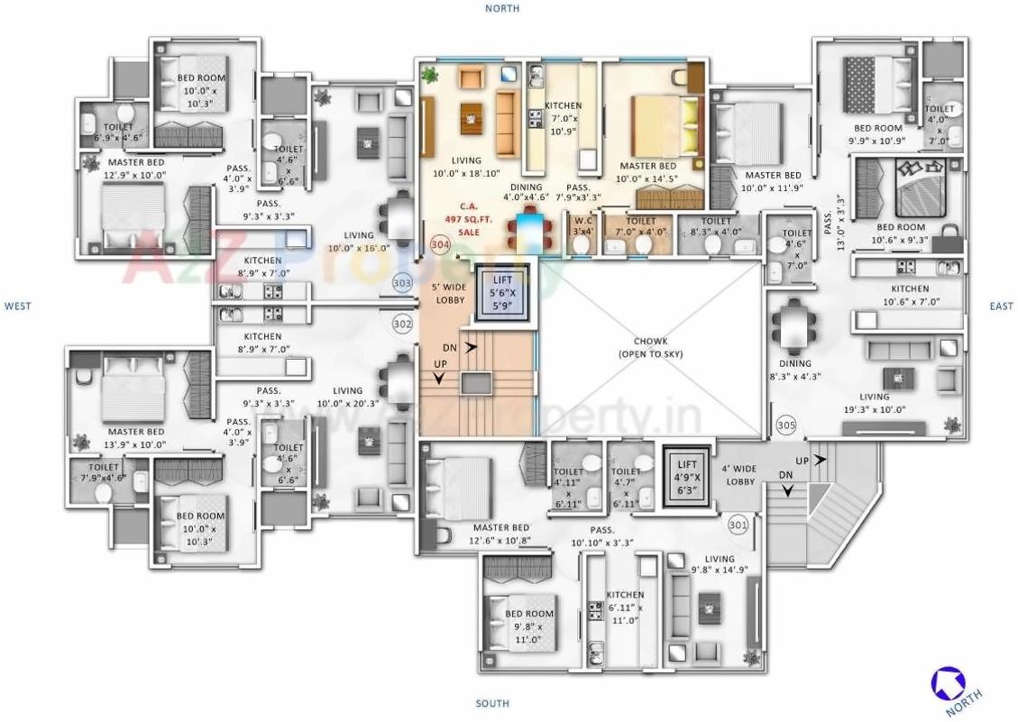 Layout of real estate project Ventures Alta Monte located at Andheri, MumbaiSuburban, Maharashtra