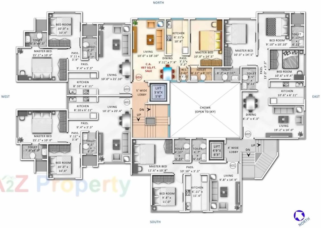 Layout of real estate project Ventures Alta Monte located at Andheri, MumbaiSuburban, Maharashtra