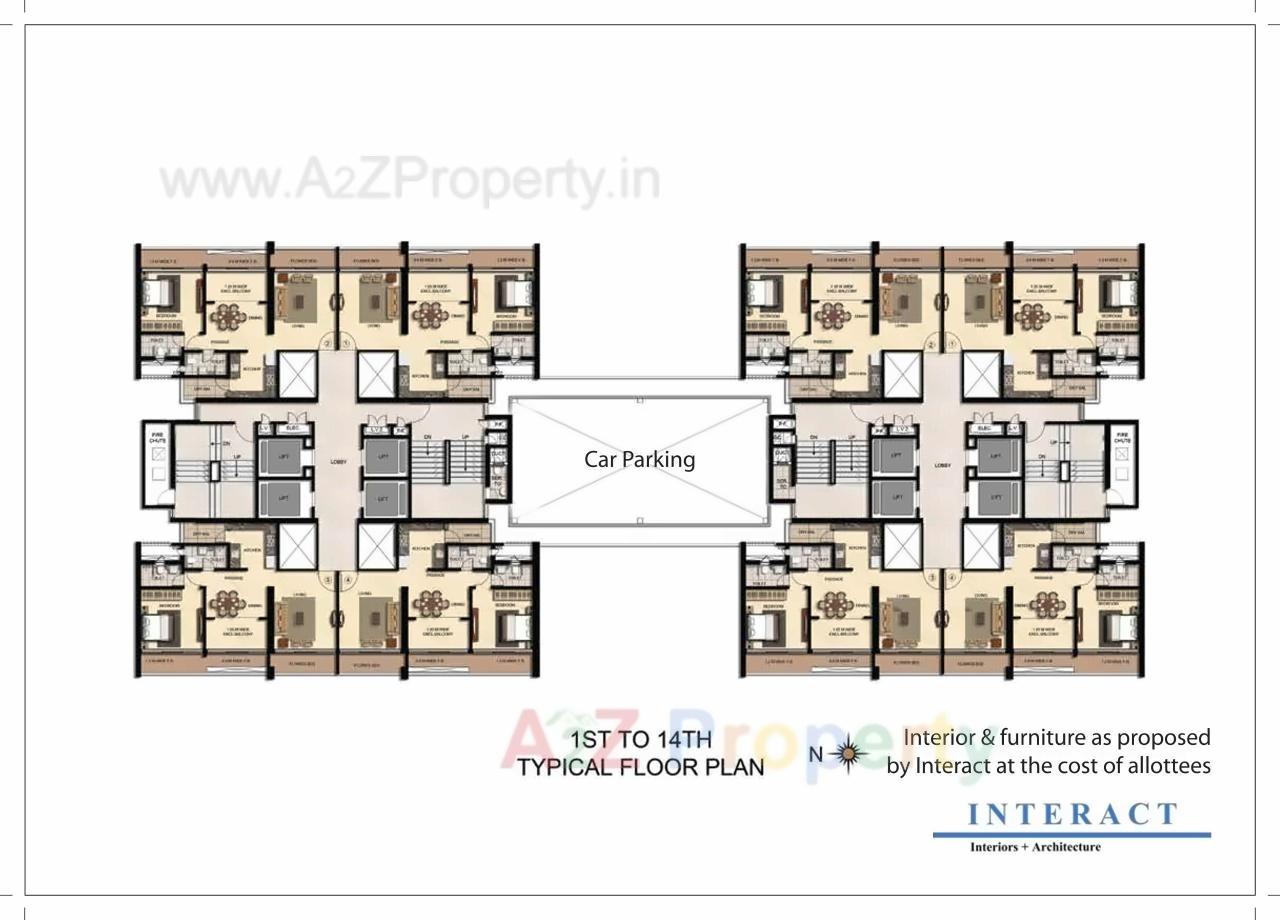 Layout of real estate project Verona located at Andheri, MumbaiSuburban, Maharashtra